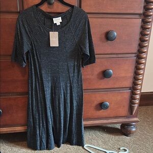 Ganni Dark Gray Knit Dress